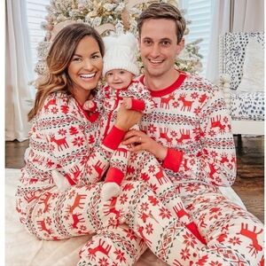 HANNA ANDERSON REINDEER CHRISTMAS ORGANIC COTTON TOP- SIZE M